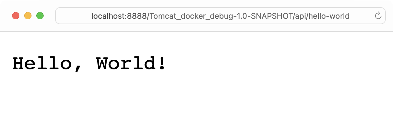 你好世界! 来自 Java Web 应用程序的响应 你好世界! 来自 Java Web 应用程序的响应
