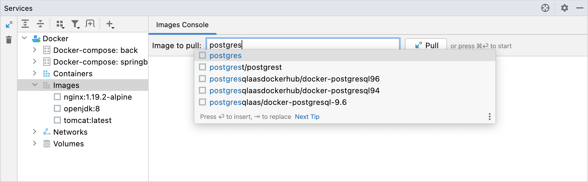 使用 PostgreSQL 拉取 Docker 镜像 使用 PostgreSQL 拉取 Docker 镜像