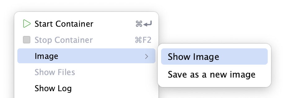 显示用于运行 Docker 容器的映像 显示用于运行 Docker 容器的映像