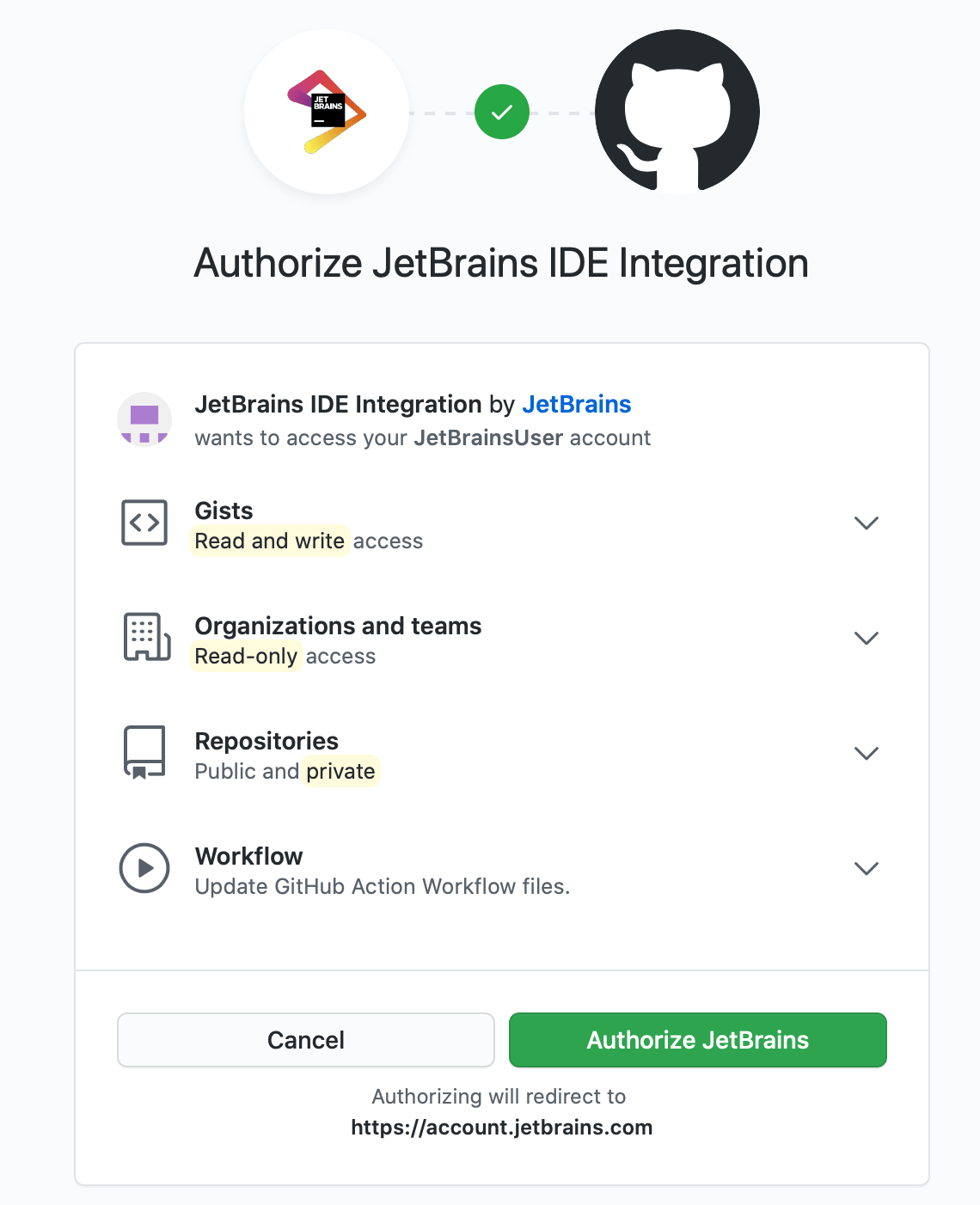在 GitHub 中授权 在 GitHub 中授权