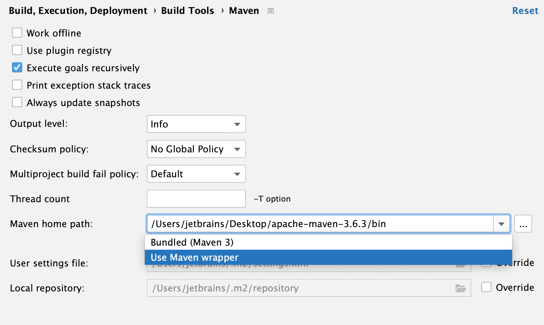 Maven 设置:Maven 主路径 Maven 设置:Maven 主路径