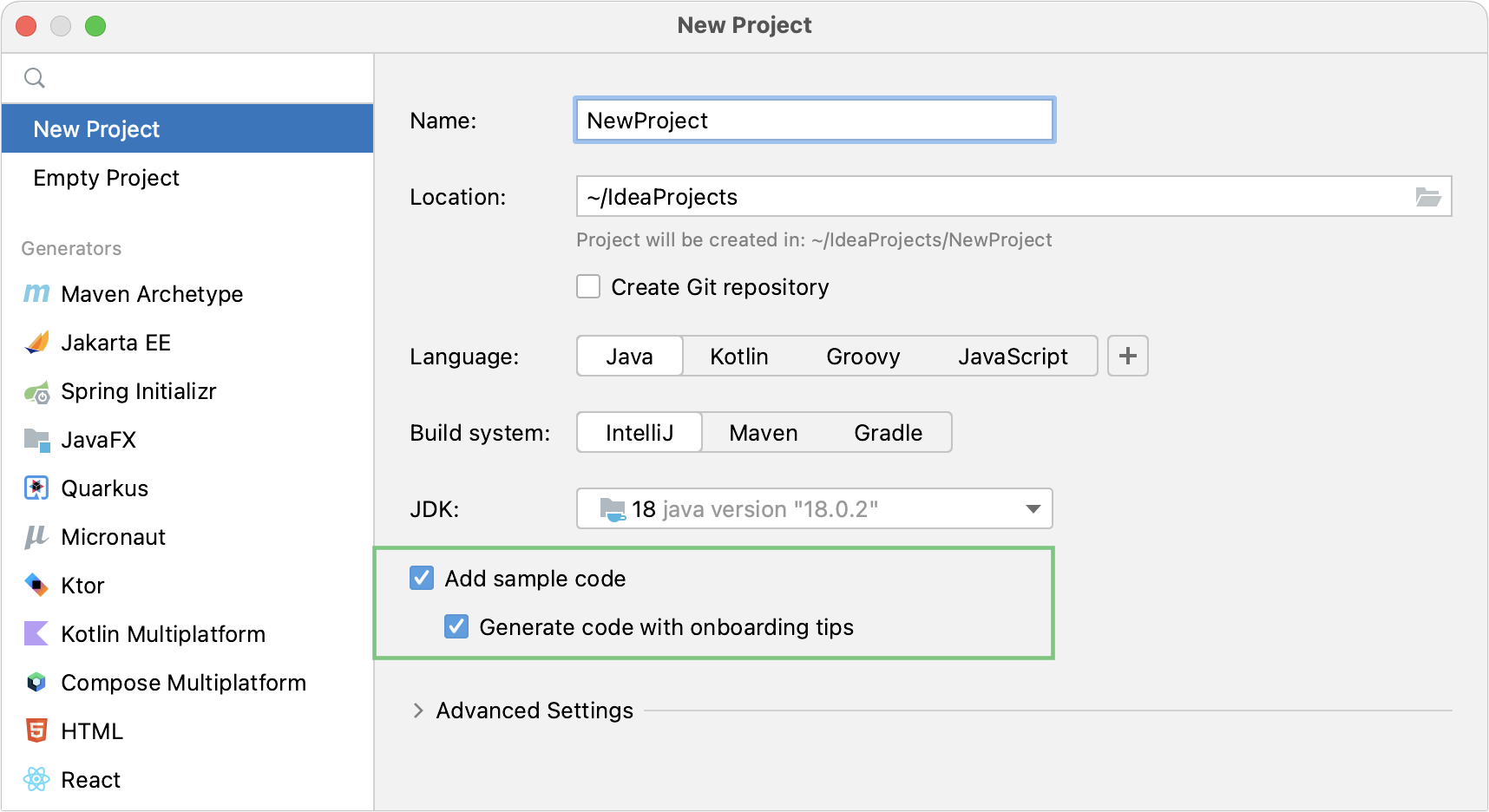 新的 Java 项目在编辑器中提供入门提示 新的 Java 项目在编辑器中提供入门提示