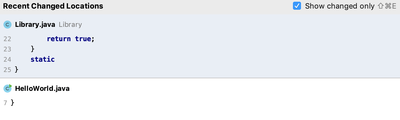 仅显示更改的选项 仅显示更改的选项