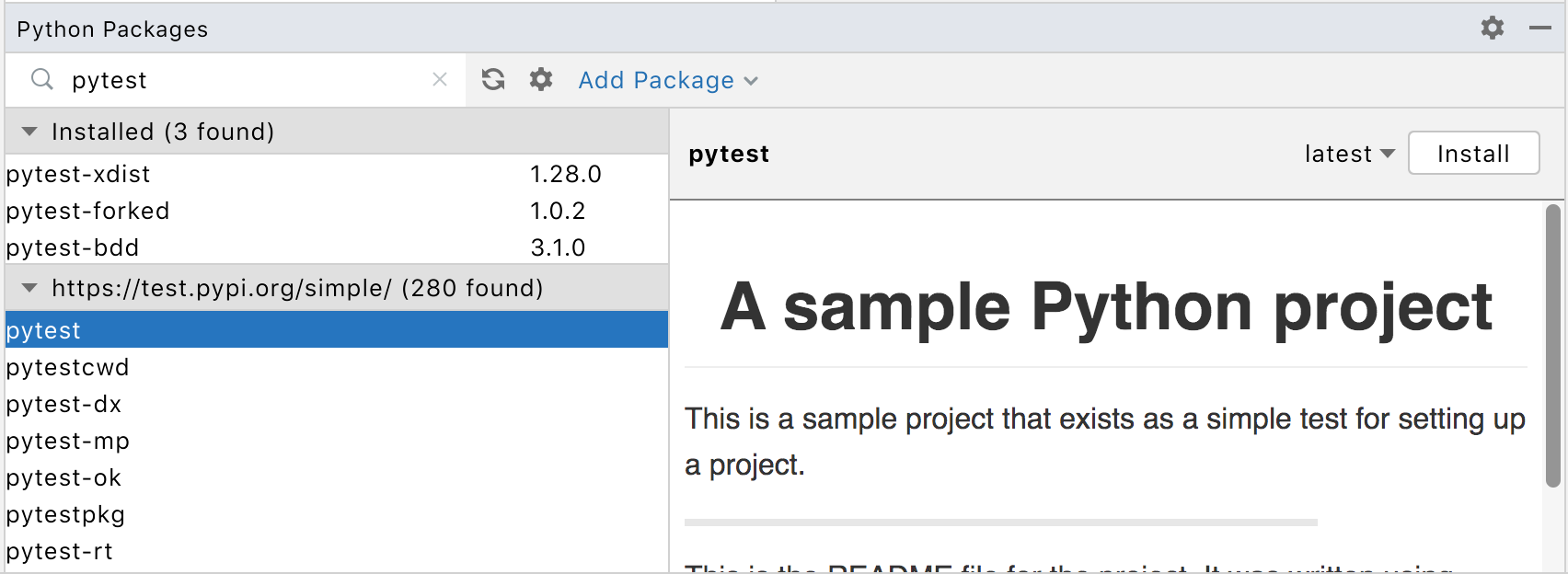安装 Pytest 安装 Pytest