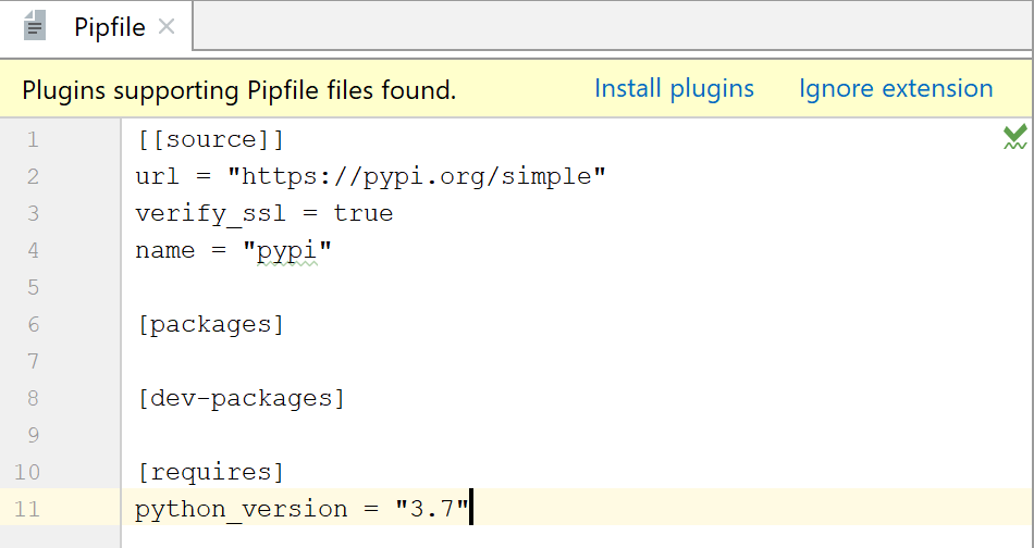 自动生成的 Pip 文件 自动生成的 Pip 文件