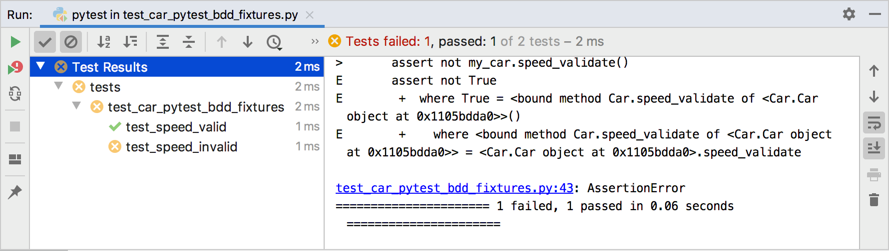pytest-bdd 结果 pytest-bdd 结果