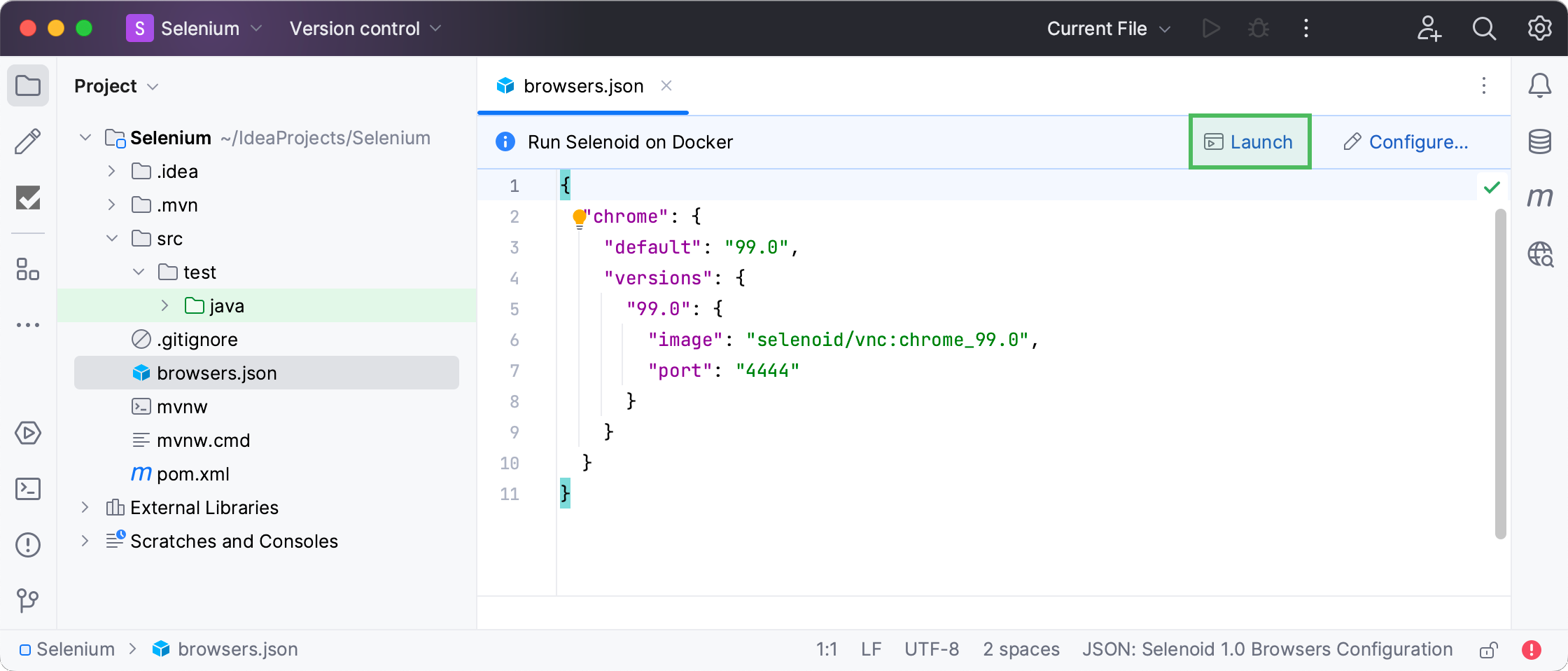 在 Docker 上运行 Selenoid 在 Docker 上运行 Selenoid