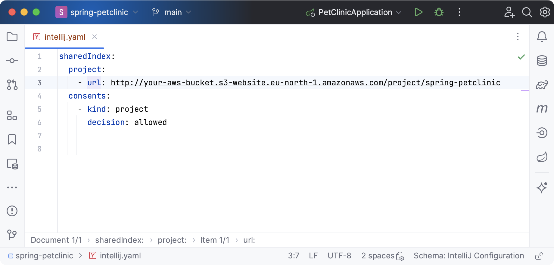 具有共享索引的 YAML 文件 具有共享索引的 YAML 文件