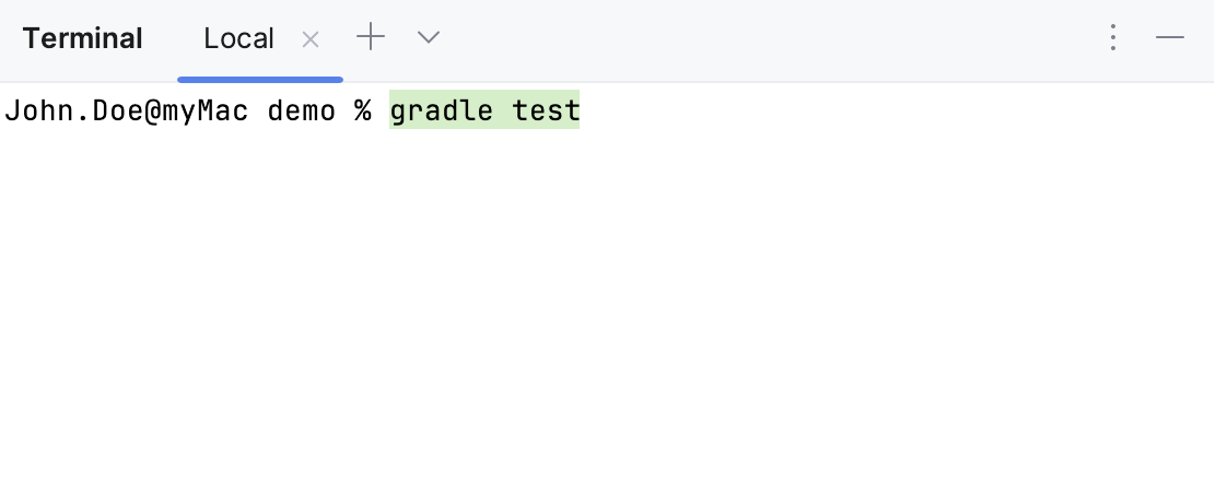 终端中 gradle 命令的智能命令执行突出显示 终端中 gradle 命令的智能命令执行突出显示
