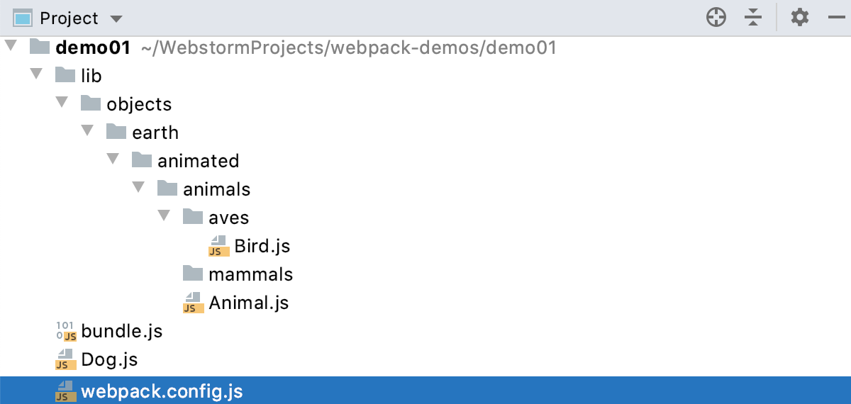 JavaScript:示例项目结构 JavaScript:示例项目结构