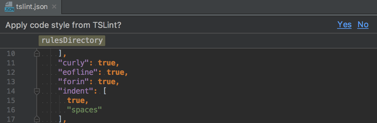IntelliJ IDEA 建议从 tslint.json 导入代码样式 IntelliJ IDEA 建议从 tslint.json 导入代码样式